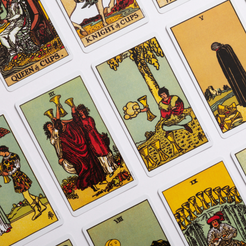 A grid of classic tarot cards